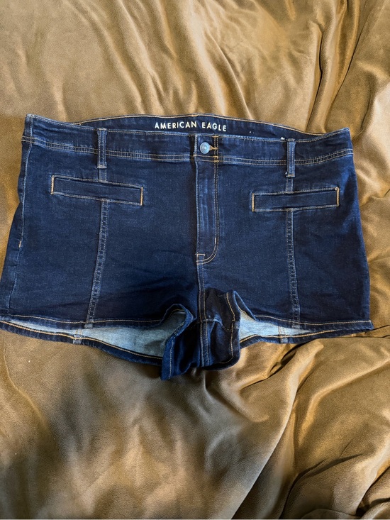 American Eagle Outfitters Pants - American Eagle Outfitters Dark Indigo Denim Mid-Rise Women's Shorts